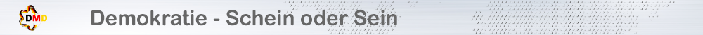banner demokratie sein oder schein